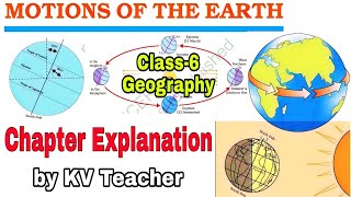 Motions Of The Earth / Class-6 Geography NCERT Chapter 3 Explanation
