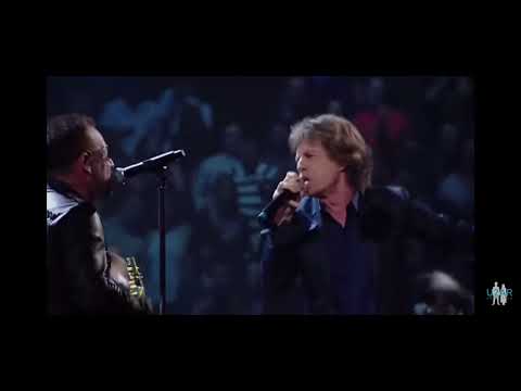 U2 with MICK JAGGER & FERGIE        ROCK & ROLL HALL OF FAME