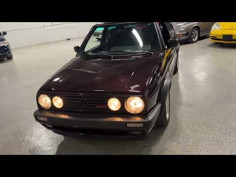 Euro 1990 Volkswagen Golf GTI G60 Edition One Wolfsburg Edition 5-Speed Manual