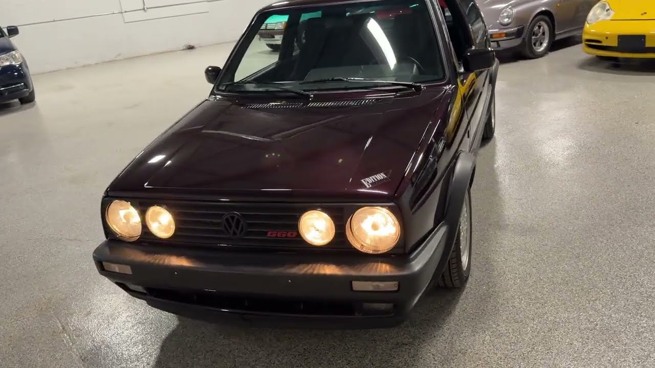 Euro 1990 Volkswagen Golf GTI G60 Edition One Wolfsburg Edition 5-Speed Manual