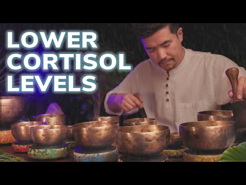 Perfect Combo of Rain & Tibetan Singing Bowls (777 Hz) | 3 Hours Sound Bath | For Relaxation & Sleep