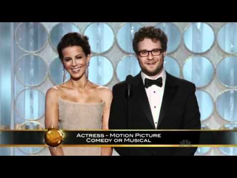 Seth Rogen and Kate Beckinsale Funny Moments - Golden Globes 2012 HQ