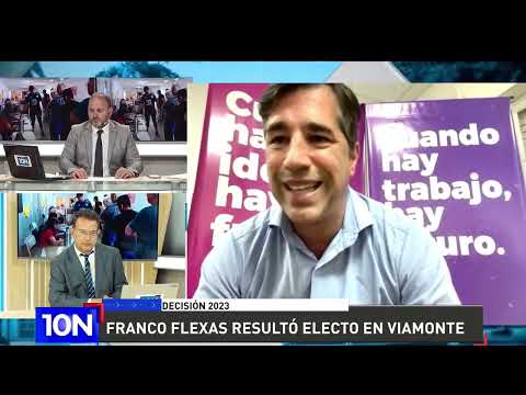 Franco Flexas fue reelecto y continuará como intendente de la Municipalidad de General Viamonte