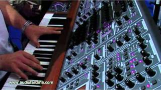 Video thumbnail for Schmidt Eightvoice Polyphonic Synthesizer video demo [Musikmesse 2011] by Audiofanzine in English
