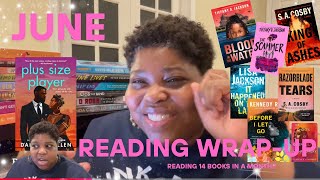 June Reading Wrap Up|I read 14 books and I'm proud of it! #monthlyreading #readingupdate #planner