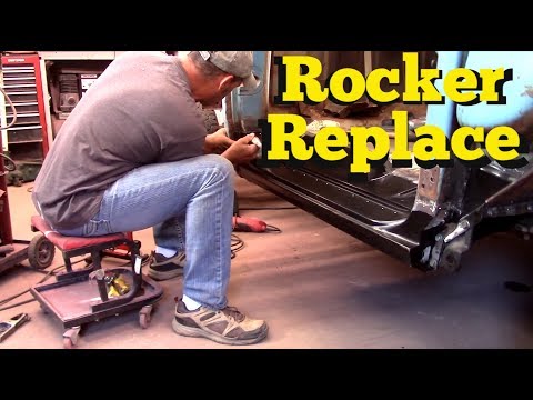 Install rocker panel 63 chevy c10