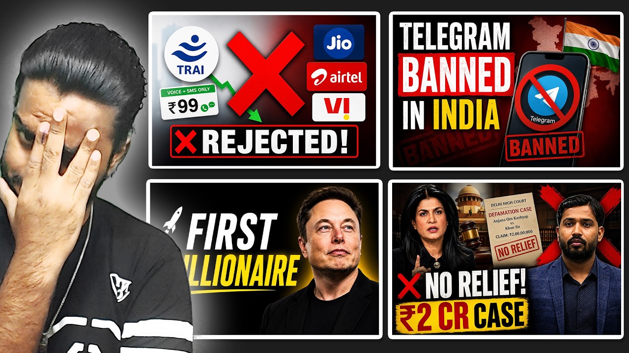 Elon Musk World's First Trillionaire, Jio Airtel Rejects TRAI Plan, Telegram Banned in India