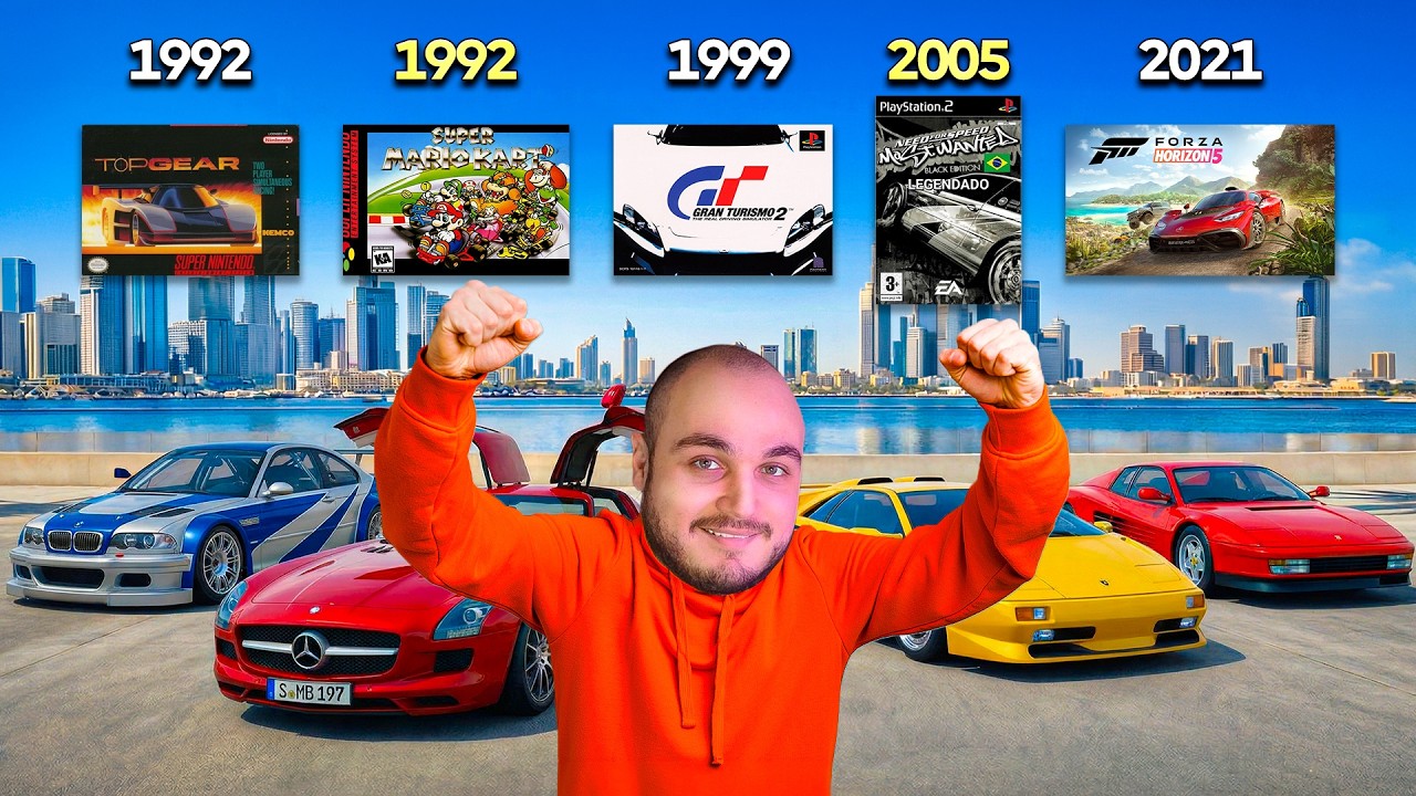 A história COMPLETA dos jogos de CORRIDAS