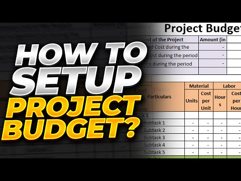 How to setup project budget