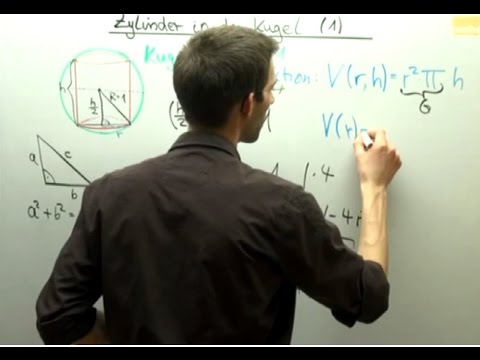 Extremwertaufgabe Zylinder in der Kugel 1