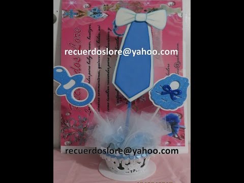 Centro de Mesa para Bautizo O Baby Shower