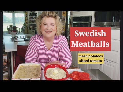 Swedish Meatballs With Mash Potatoes Weeknight Dinner!