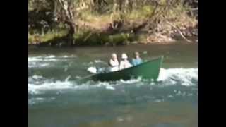 Randy McMullin with Dad and Steve in Drift Boat on McKenzie River