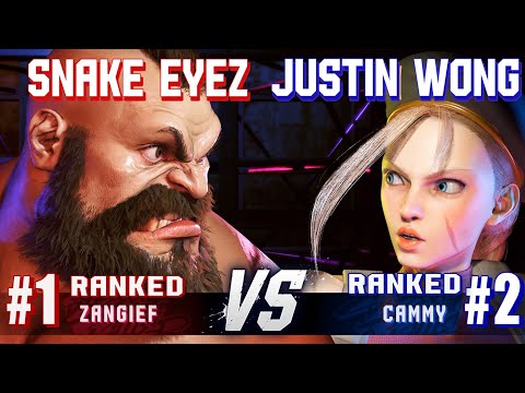 SF6 ▰ SNAKE EYEZ (#1 Ranked Zangief) vs JUSTIN WONG (#2 Ranked Cammy) ▰ Ranked Matches