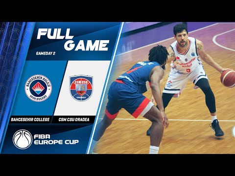 Bahcesehir College Istanbul v CSM CSU Oradea - Full Game - FIBA Europe Cup 2019-20
