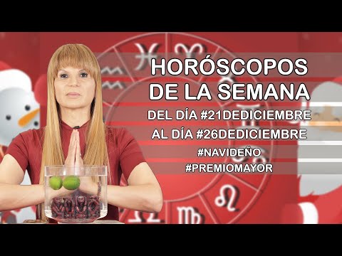 Horoscopos de la Semana del dia #21deDiciembre al dia #26deDiciembre #navidad #premiomayor #loteria