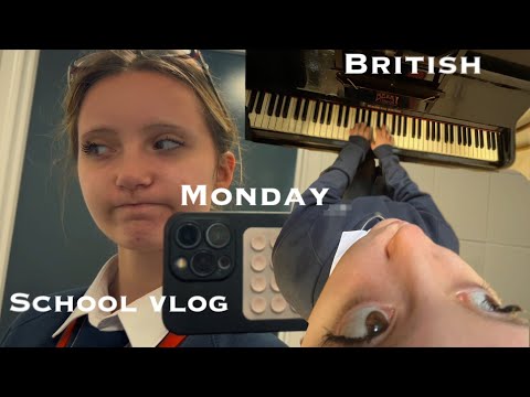 🫶 British secondary school vlog 🫶 || +piano exam +grwm