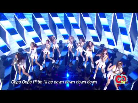 [無中字]120930 少女時代 SNSD-Oh!@COUNT DOWN TV