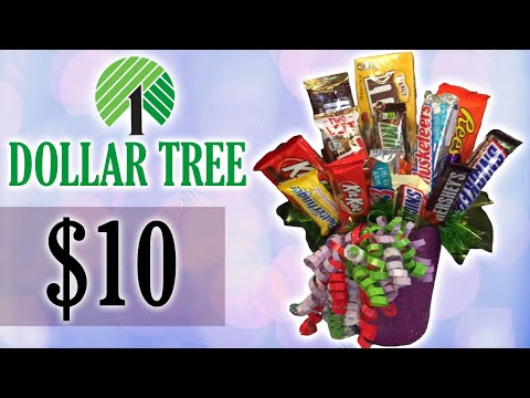 DIY Dollar tree Candy bouquet $10