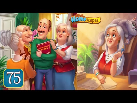 Homescapes Story || The Printing Room Day:2 3rd House Episode:75 Walkthrough Gameplay#games