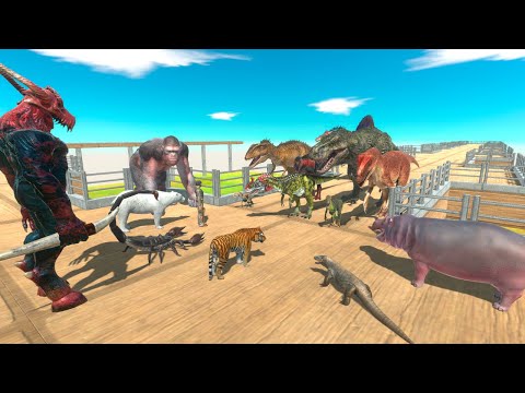 Carnivore Dinosaurs vs Every Faction - Animal Revolt Battle Simulator