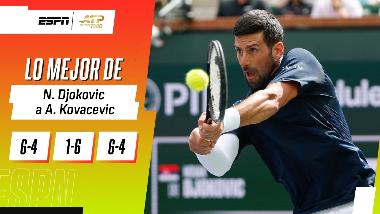 DJOKOVIC DERROTÓ A KOVACEVIC Y AVANZÓ A OCTAVOS DE FINAL EN INDIAN WELLS | RESUMEN