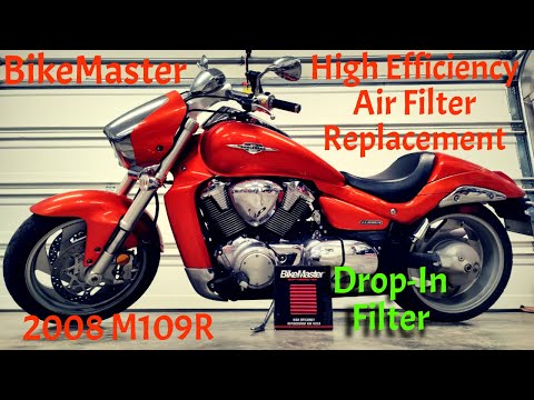 Bike Master High Efficiency Air Filter Installed on 2008 Suzuki Boulevard M109R