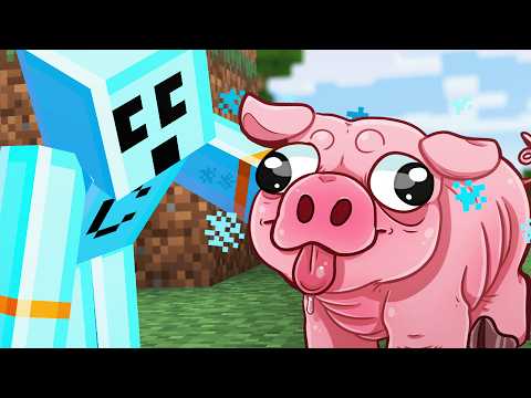 Minecraft but Everything I Touch turns to Cartoon