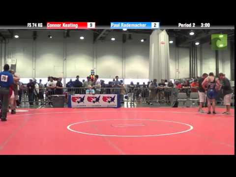 Mens FS FS 74 KG - Connor Keating vs. Paul Rademacher