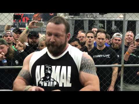 The Animal Cage Meets Chris Duffin: 915 Squat, 600 Row, 885 Pull - All Under 5 Minutes