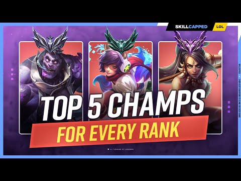 5 NEW BEST Champions to Climb for EVERY RANK! - League of Legends