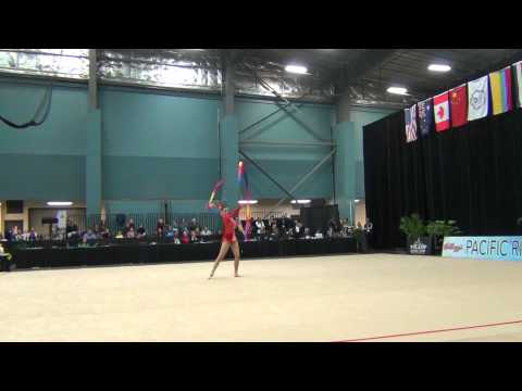 Maria Kitkarska - Ribbon Finals - 2012 Kellogg's Pacific Rim Championships