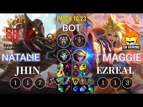 SB Natalie Jhin vs SN Maggie Ezreal Bot - KR Patch 10.23
