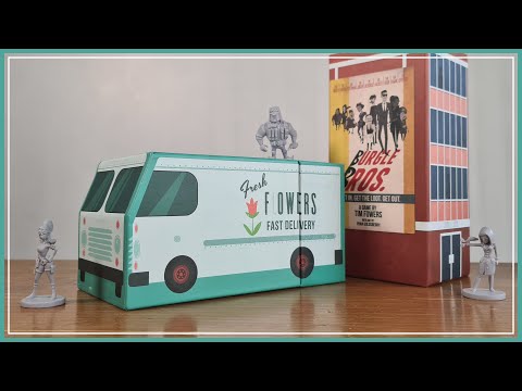 Burgle Bros "Burgle Van" Miniatures Set Unboxing