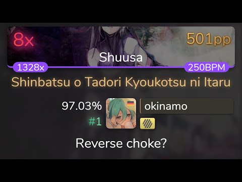 [8.62⭐Live] okinamo | ICDD - Shinbatsu [Shuusa] +HD 97.03% {#1 501pp 8❌} - osu!