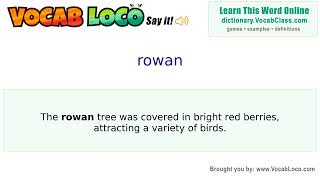 Video thumbnail for rowan