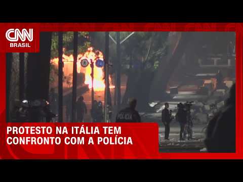 Veja: manifestantes cercaram ministério da Educação em Roma | LIVE CNN