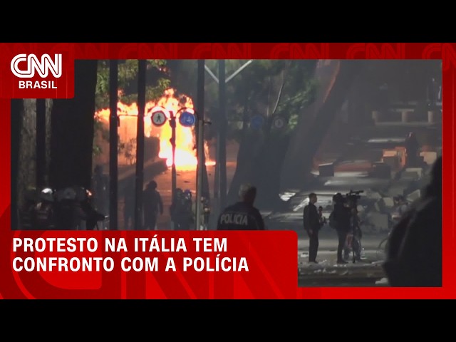 Veja: manifestantes cercaram ministério da Educação em Roma | LIVE CNN