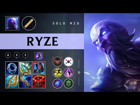 Ryze Mid vs Akali - KR Grandmaster Patch 26.01