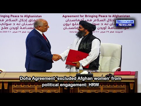 Doha Agreement ‘excluded Afghan women’ from political engagement HRW