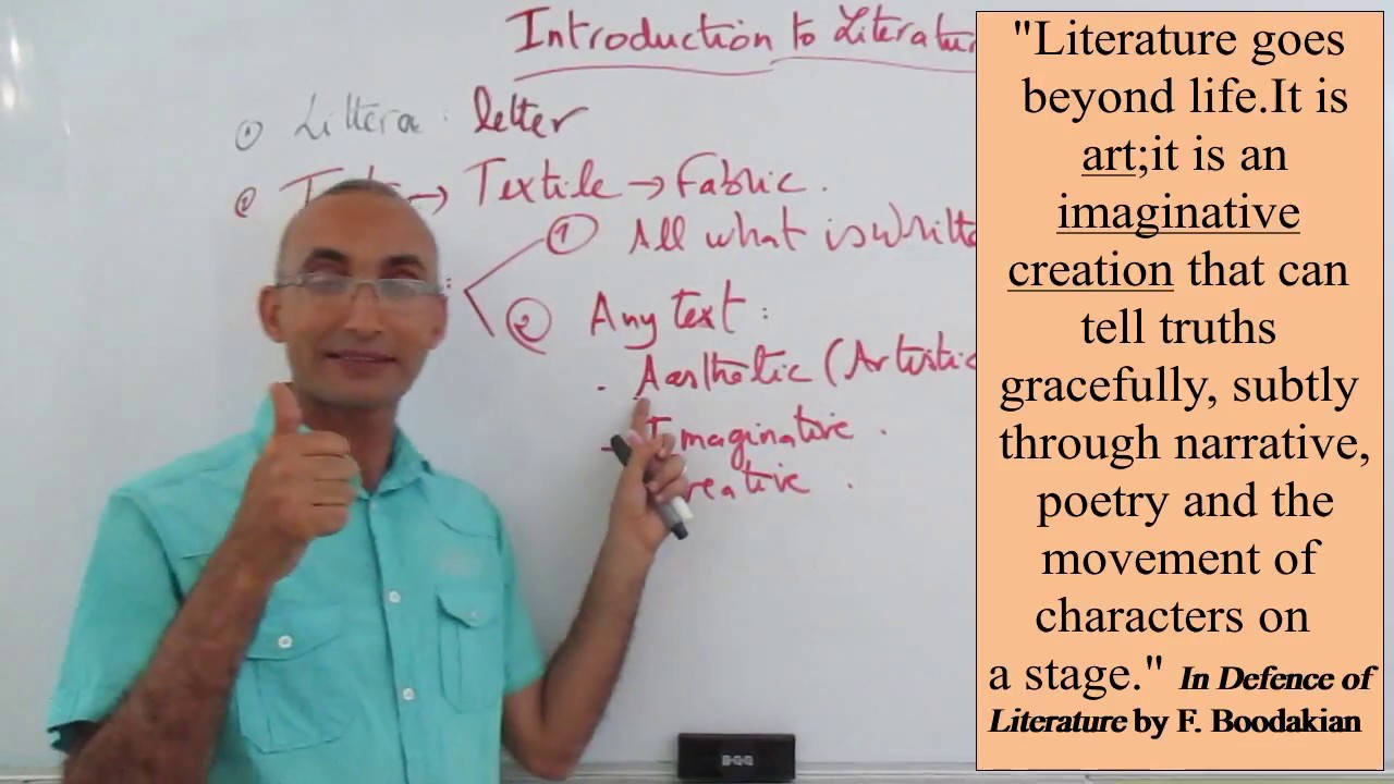Literature 001 Introduction to Literature