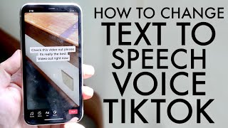 How To Change Text To Speech Voice On TikTok! (2021)
