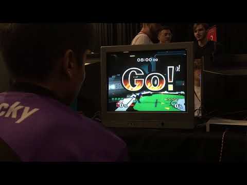 Shine 2018 SSBM - ycz6 (Samus) vs TA Rocky (Falco)