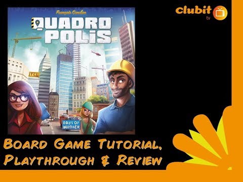 Quadropolis Board Game Review, Tutorial and Playthrough