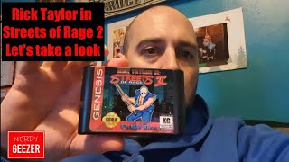 Rick Taylor in Streets of Rage 2 (Game Hack)