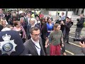 Labour S Corbyn Thornberry And Abbott Arrive For Anti Trump Rally