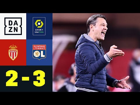 Spätes Drama und viermal Rot! K.O.vac scheitert im Titelrennen: Monaco - Lyon 2:3 | Ligue 1 | DAZN