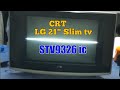 CRT Lg 21 Slim Tv Vertical Typical Fault STV9326 Ic