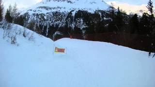 preview picture of video 'Valfréjus  Descente en ski du sommet 2737m'