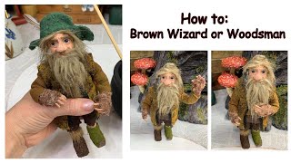 DIY Miniature Wizard Made Without Clay With Posable Arms